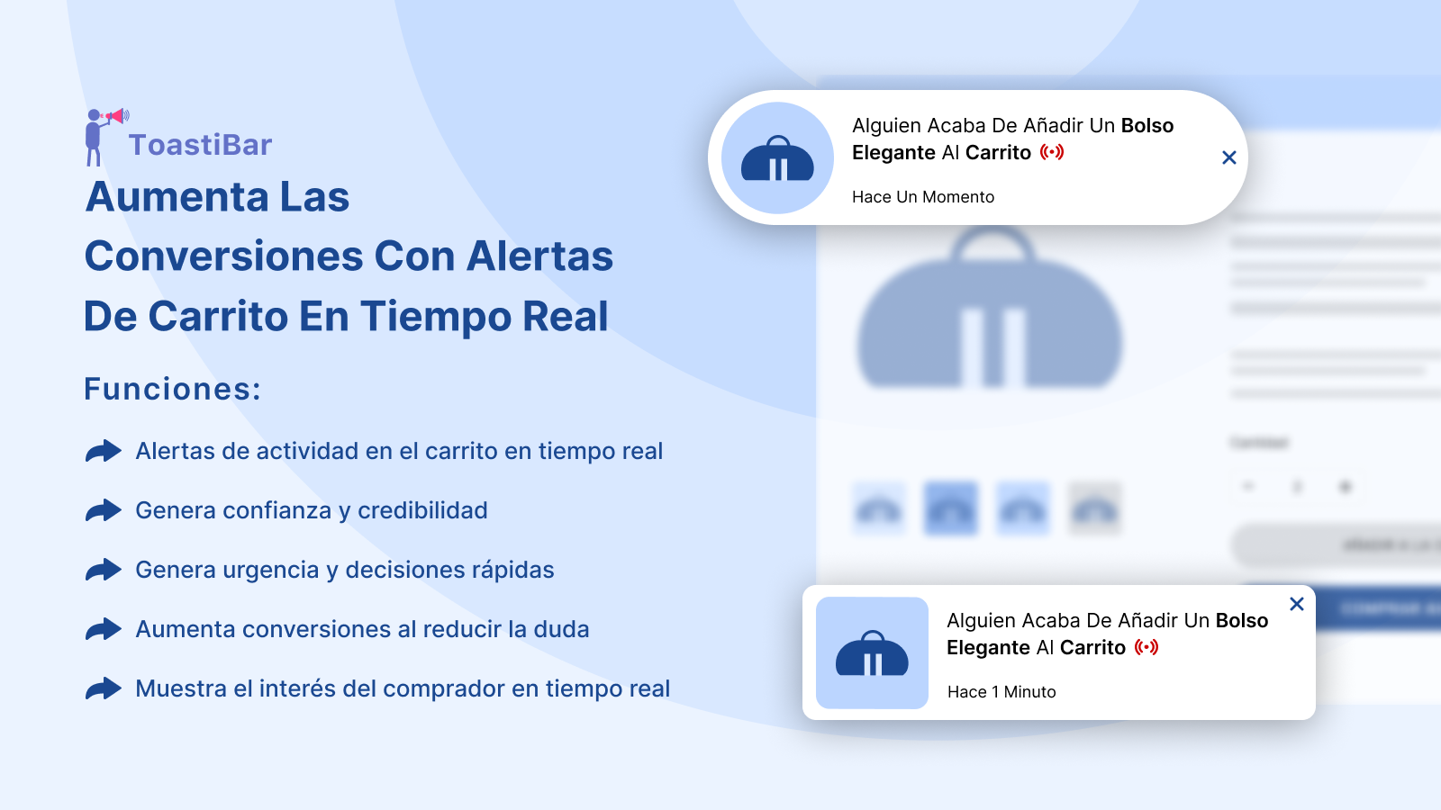 ToastiBar – Notificación de Ventas | Popup de Ventas Shopify