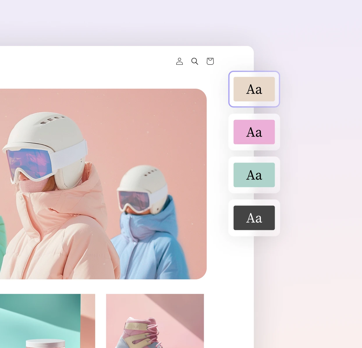 Brugergrænseflade i websitedesigner