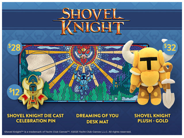 New Shovel Knight merch is available at Fangamer.com