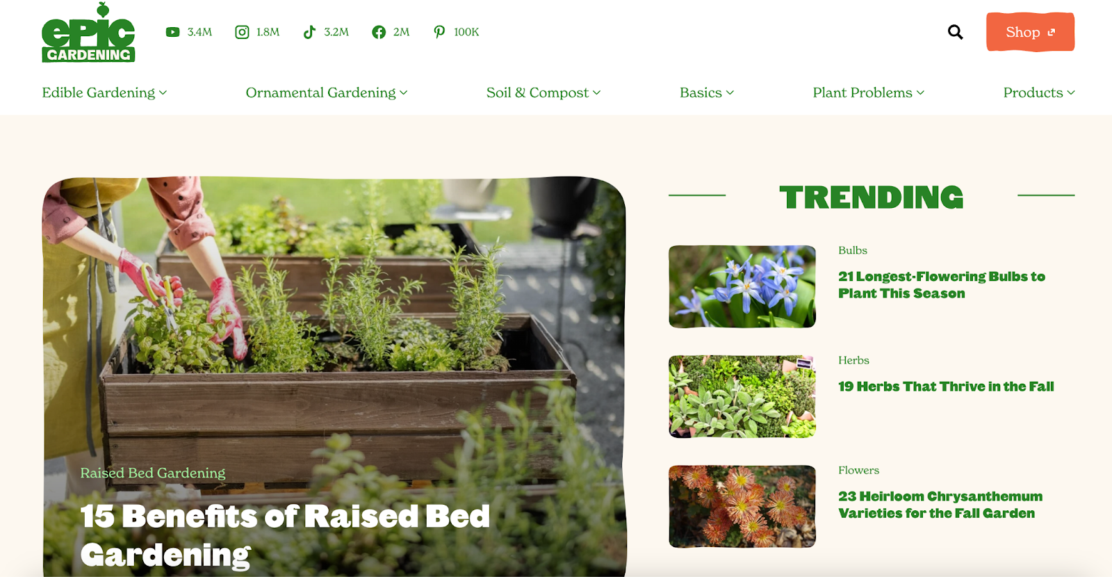 Gardening proved a successful niche for Kevin Espiritu, founder of Epic Gardening.