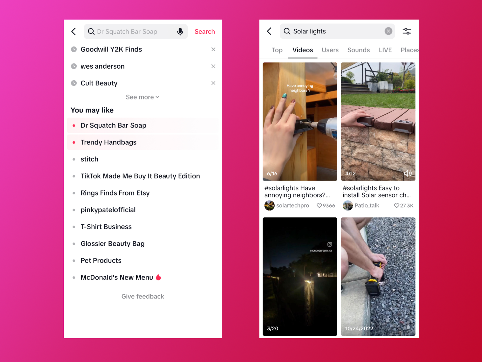 From fashion to solar lights, TikTok’s vast array of creators offers videos on virtually every topic imaginable.
