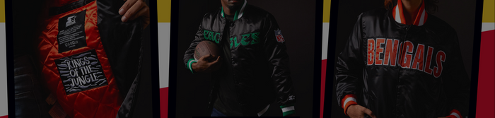 HOMAGE X Starter Blackout Satin Jackets Banner Image