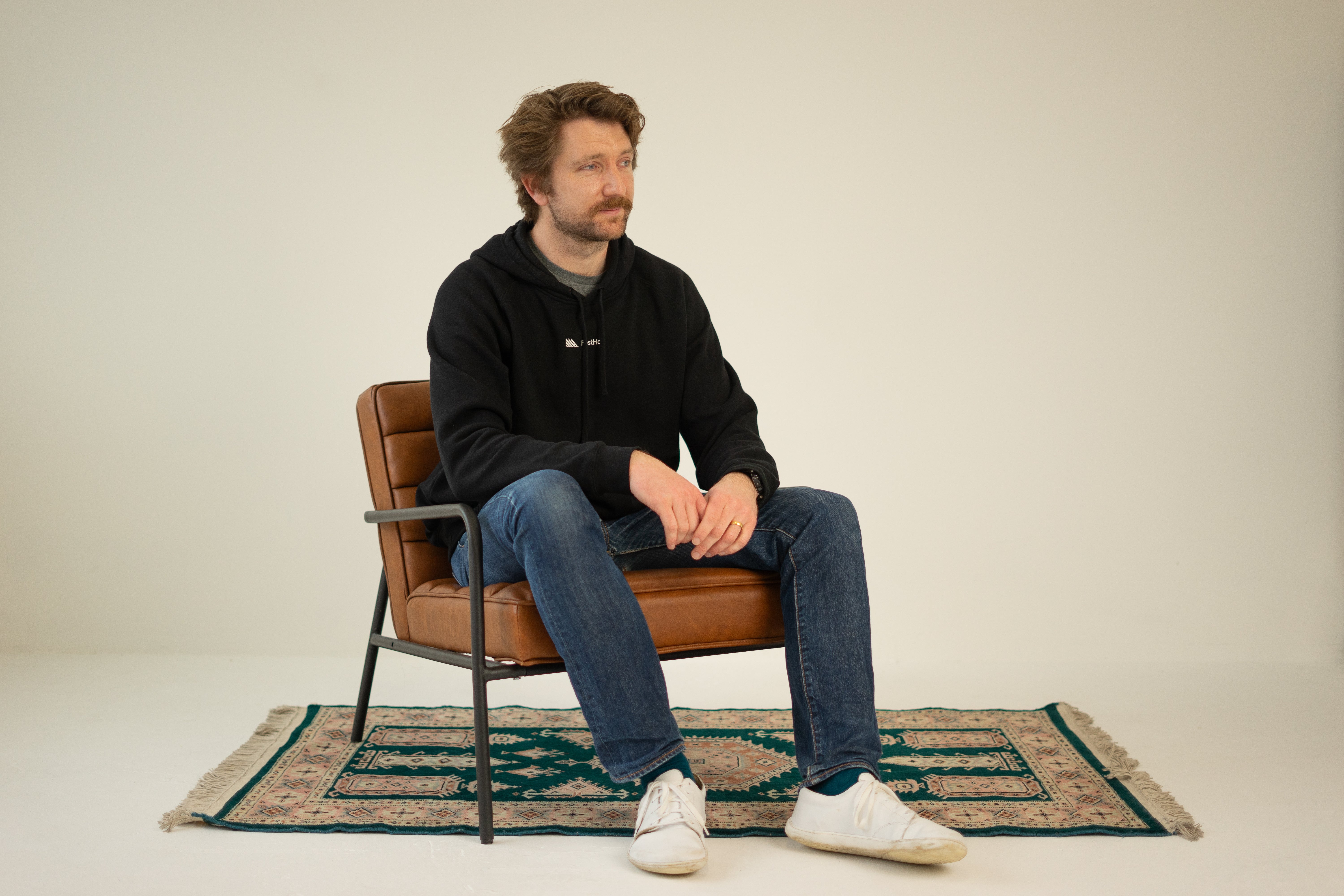 Dark mode PostHog hoodie