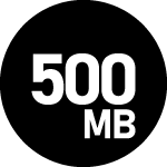 500MB