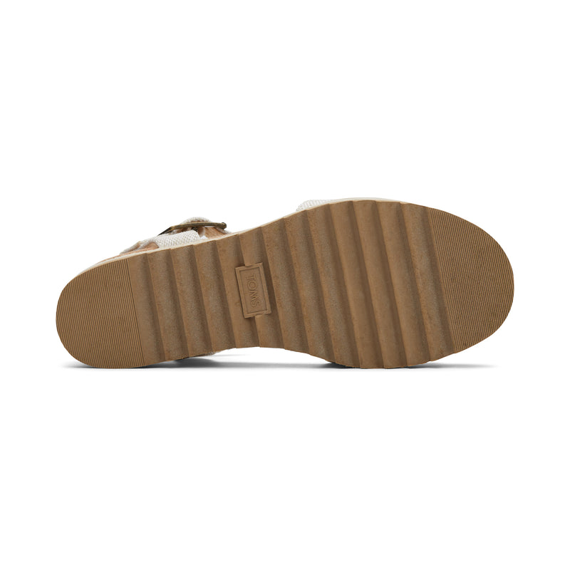 Diana Natural Wedge Sandal Bottom Sole View