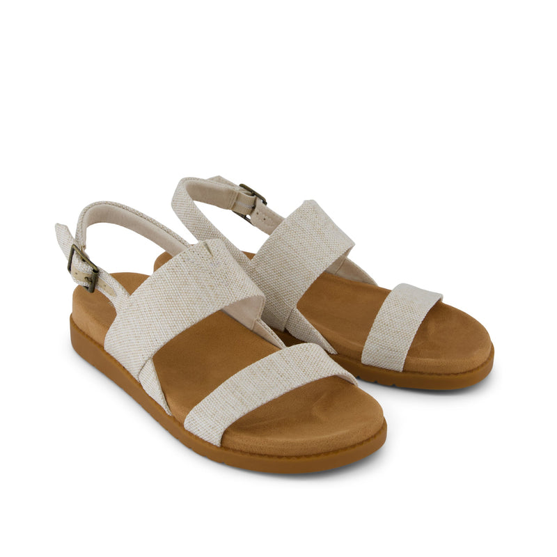 Marin Strap Sandal - Natural Yarn Dye Front View Marin Strap Sandal - Natural Yarn Dye Front View