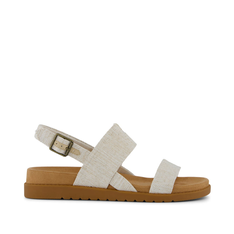 Marin Strap Sandal - Natural Yarn Dye Side View Marin Strap Sandal - Natural Yarn Dye Side View