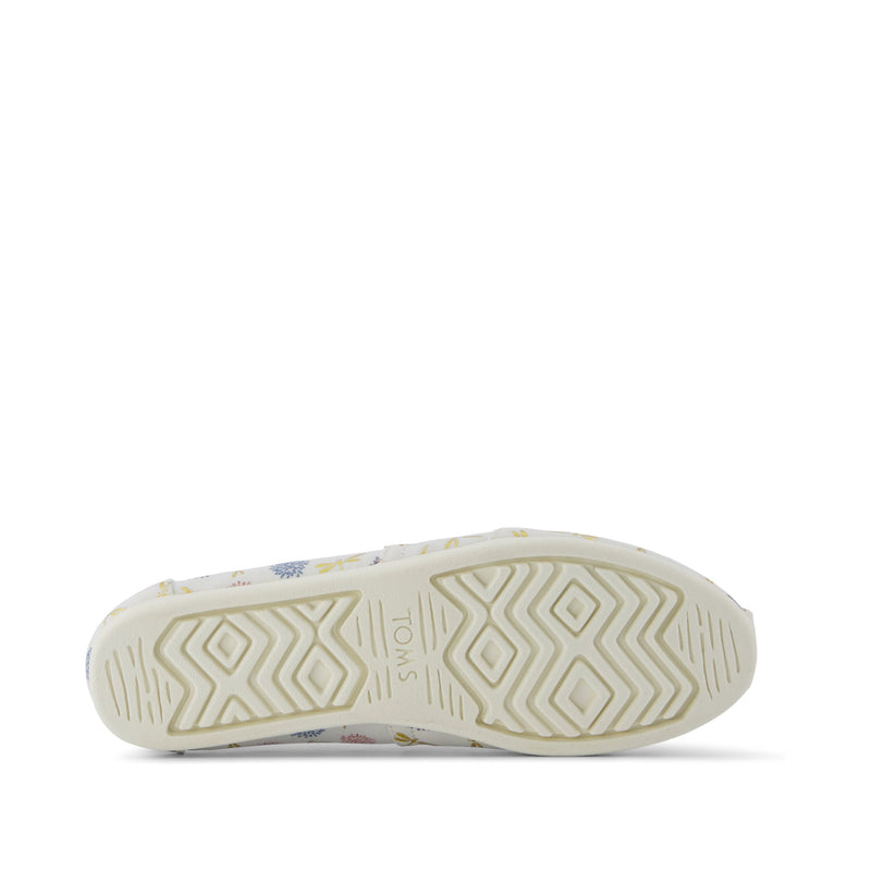 Alpargata Classic - Egret Dragonflies Print  Bottom Sole View