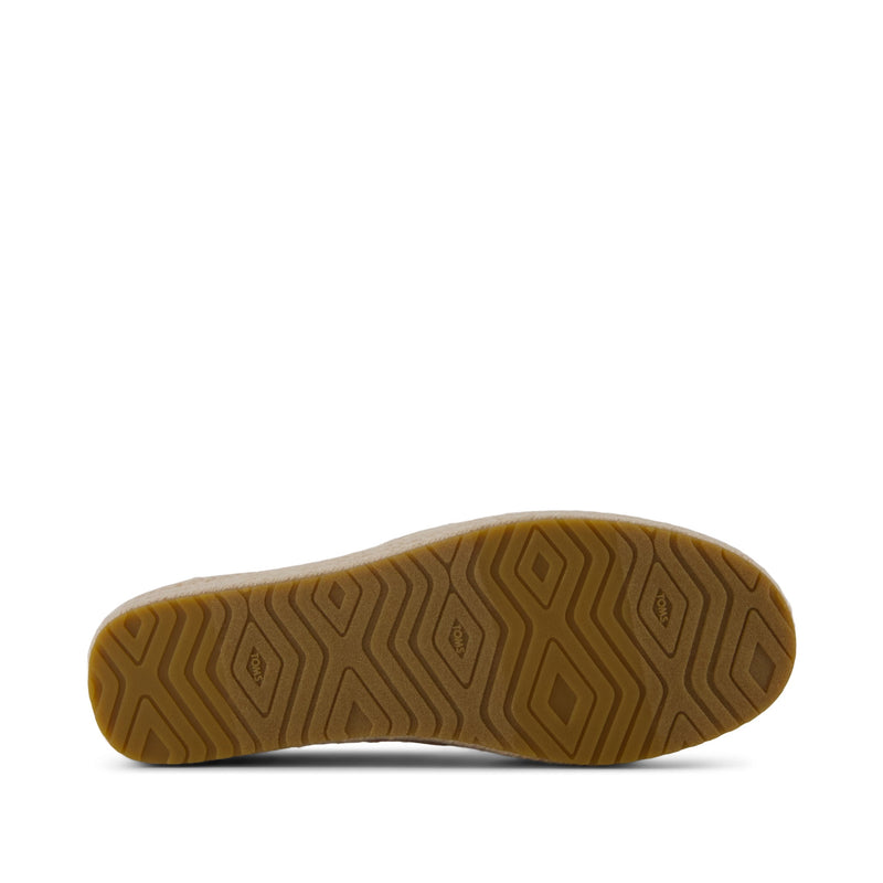 Valencia Platform Espadrille - Apricot Tropical Eyelet Bottom Sole View Valencia Platform Espadrille - Apricot Tropical Eyelet Bottom Sole View