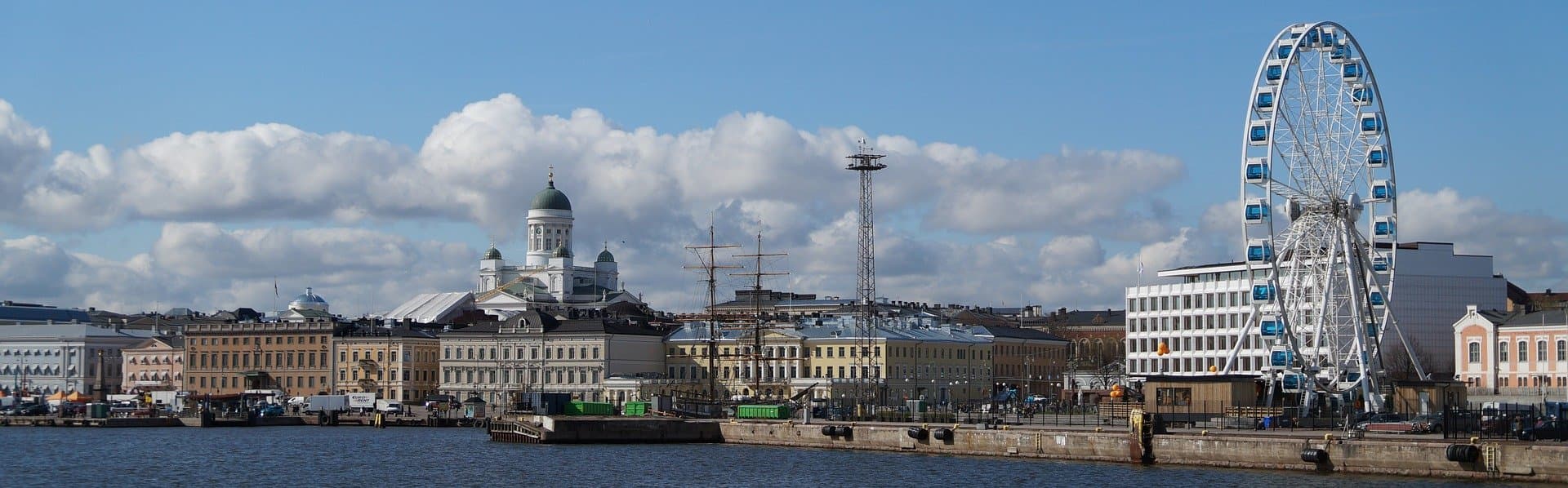 Helsinki, Finland view across the water