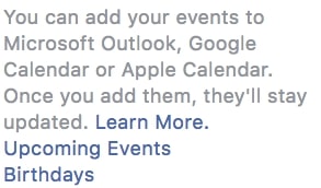 add facebook events to google calendar