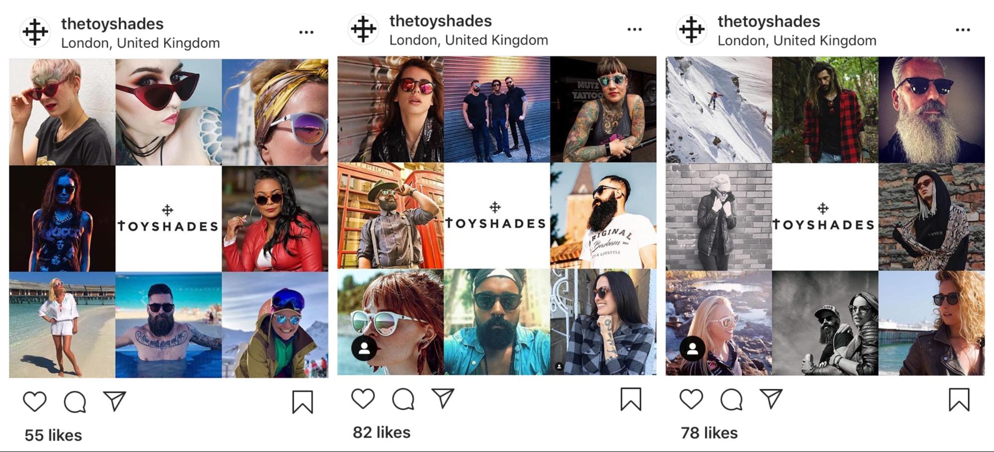 ToyShades Instagram Templates