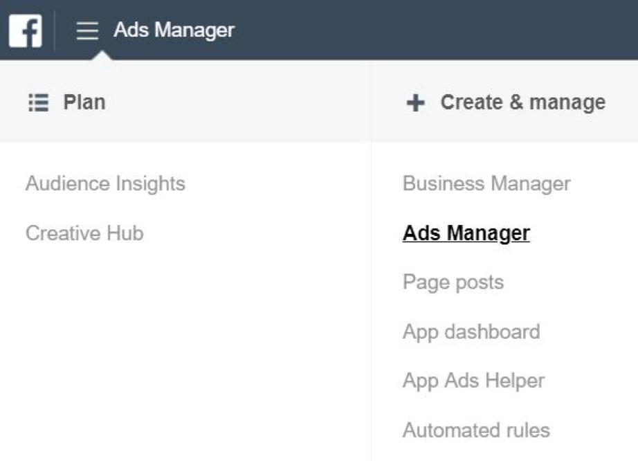 fb ads manager