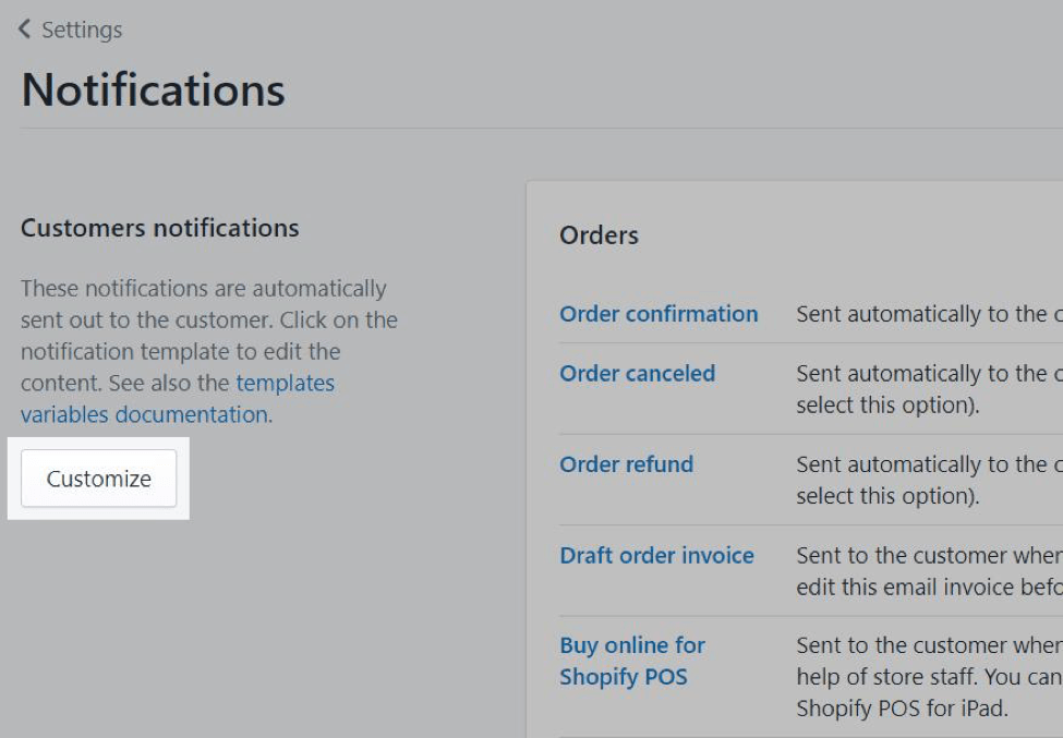 customized abandoned cart emails shopify