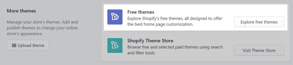 explore themes shopify