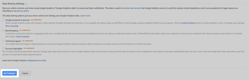 get tracking ID