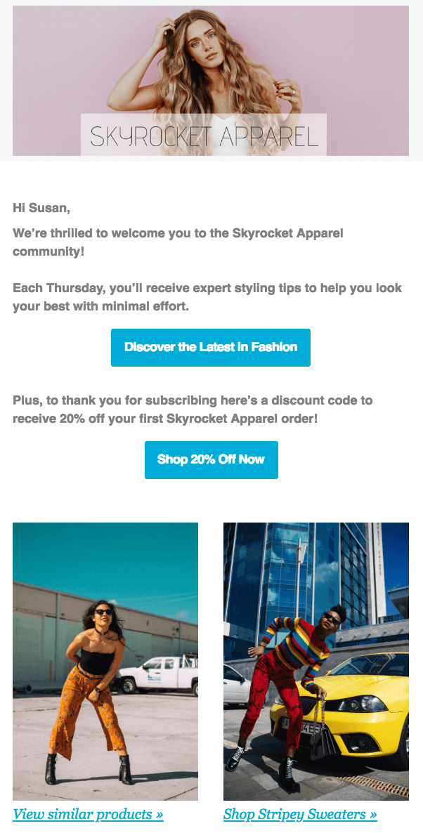 Welcome Email Template
