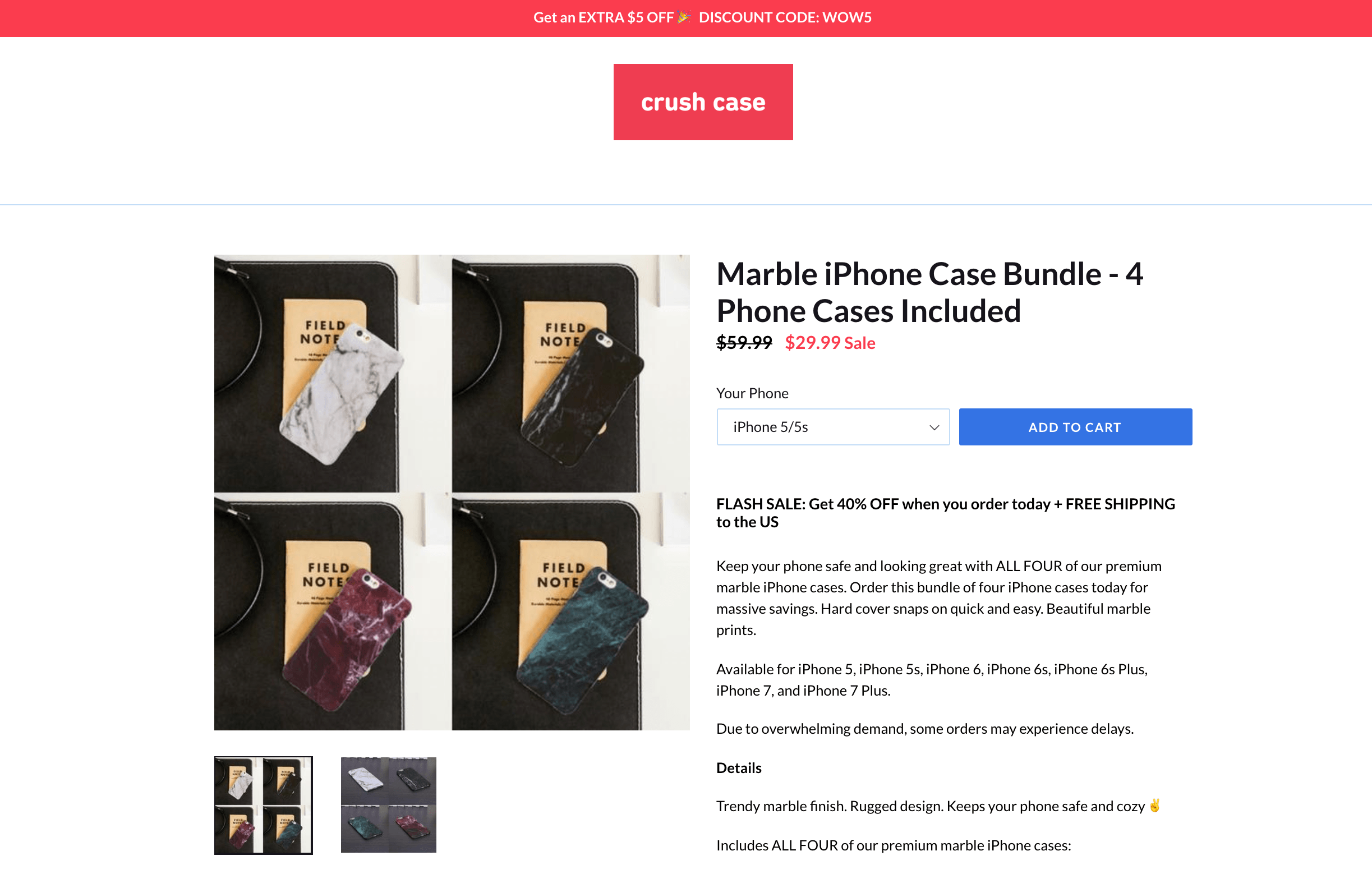 Crush Case Home Page