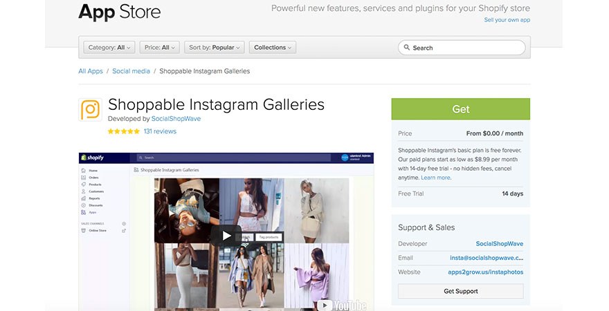 Instagram - Shoppable Instagram Galleries