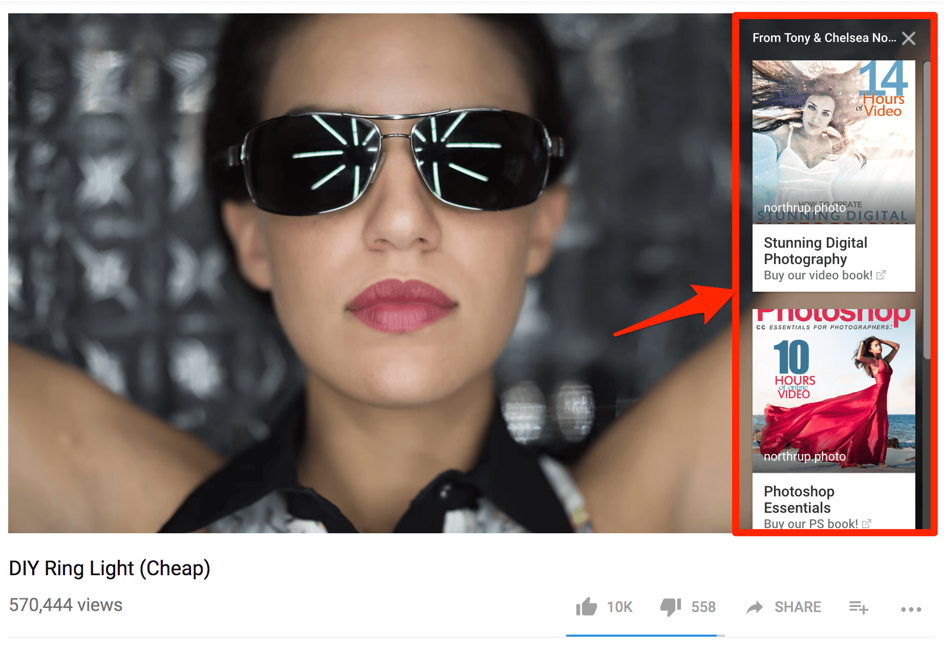 Sponsored Card Publicité Youtube