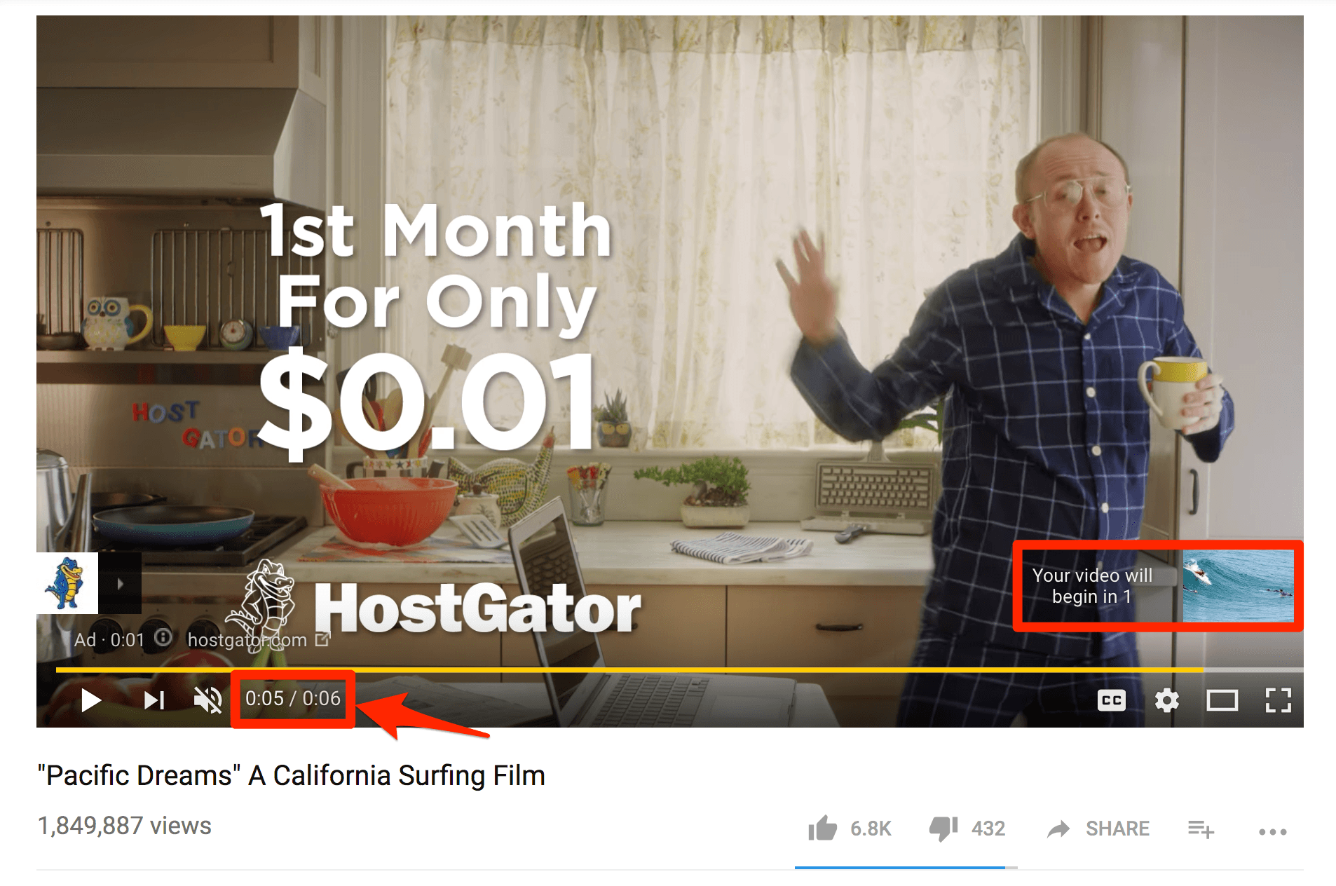 Bumper YouTube Ad