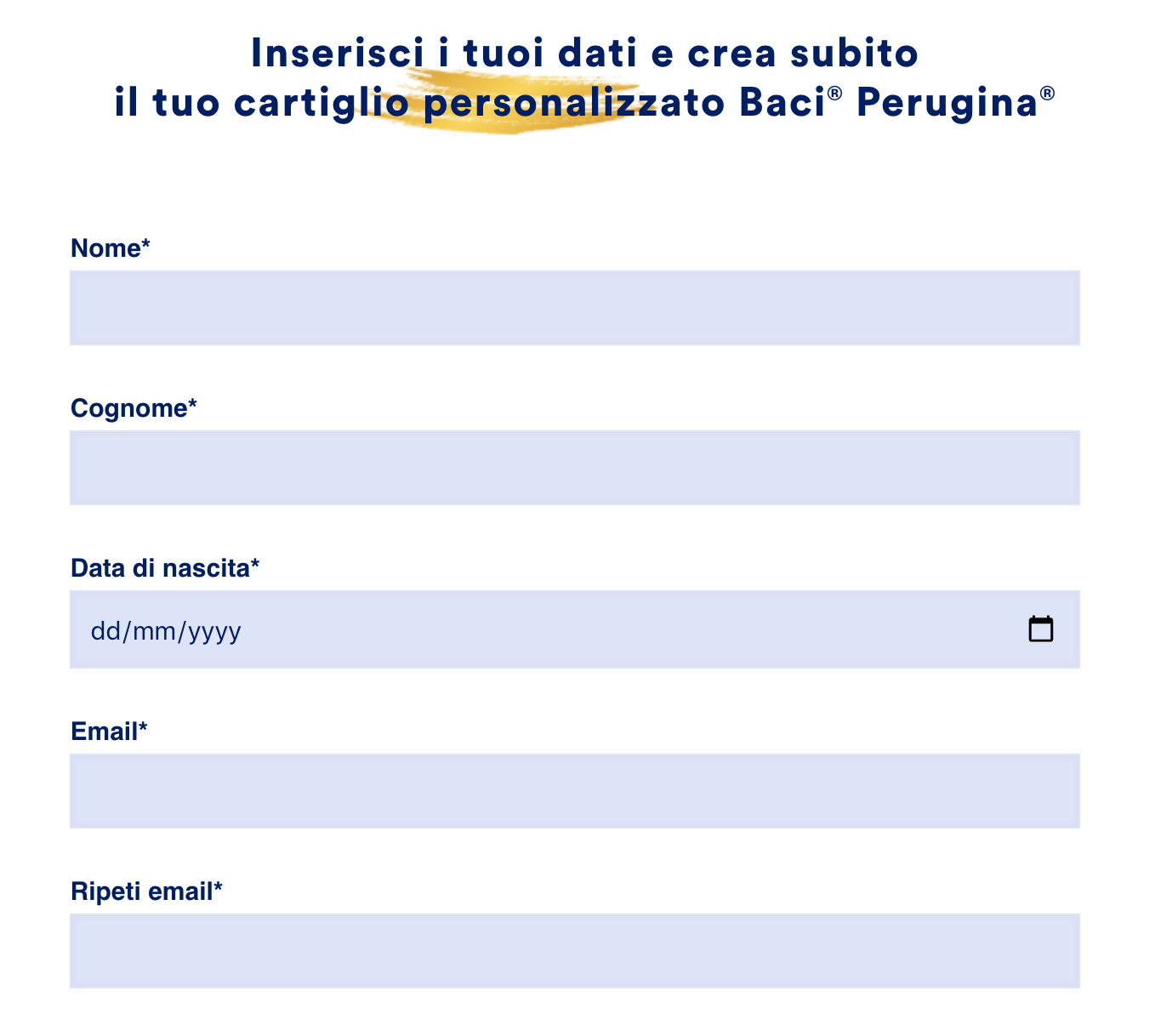 modulo baci perugina