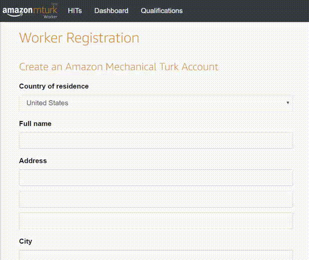 amazon worker registration