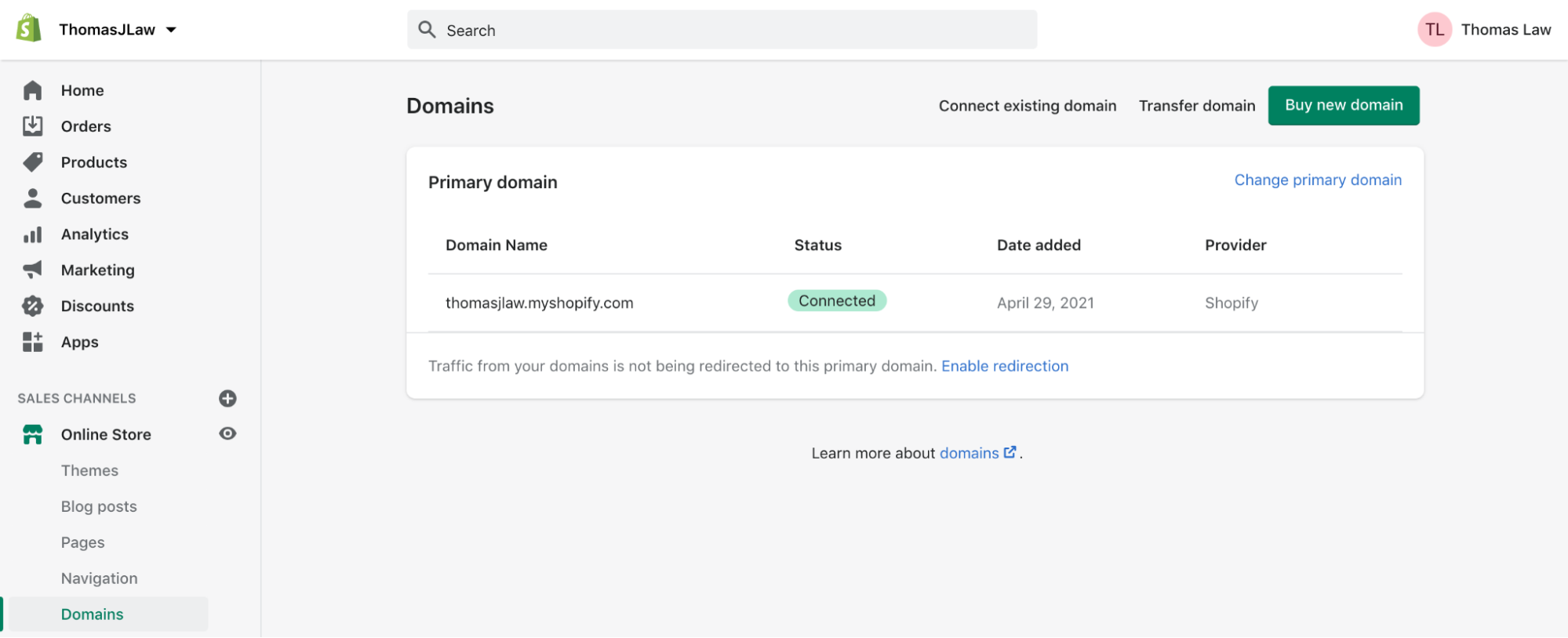 Shopify Tutorial for Beginners: Domains