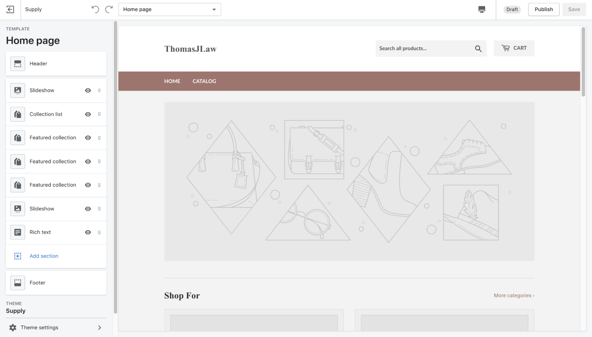 Shopify for Dummies: Theme Editor