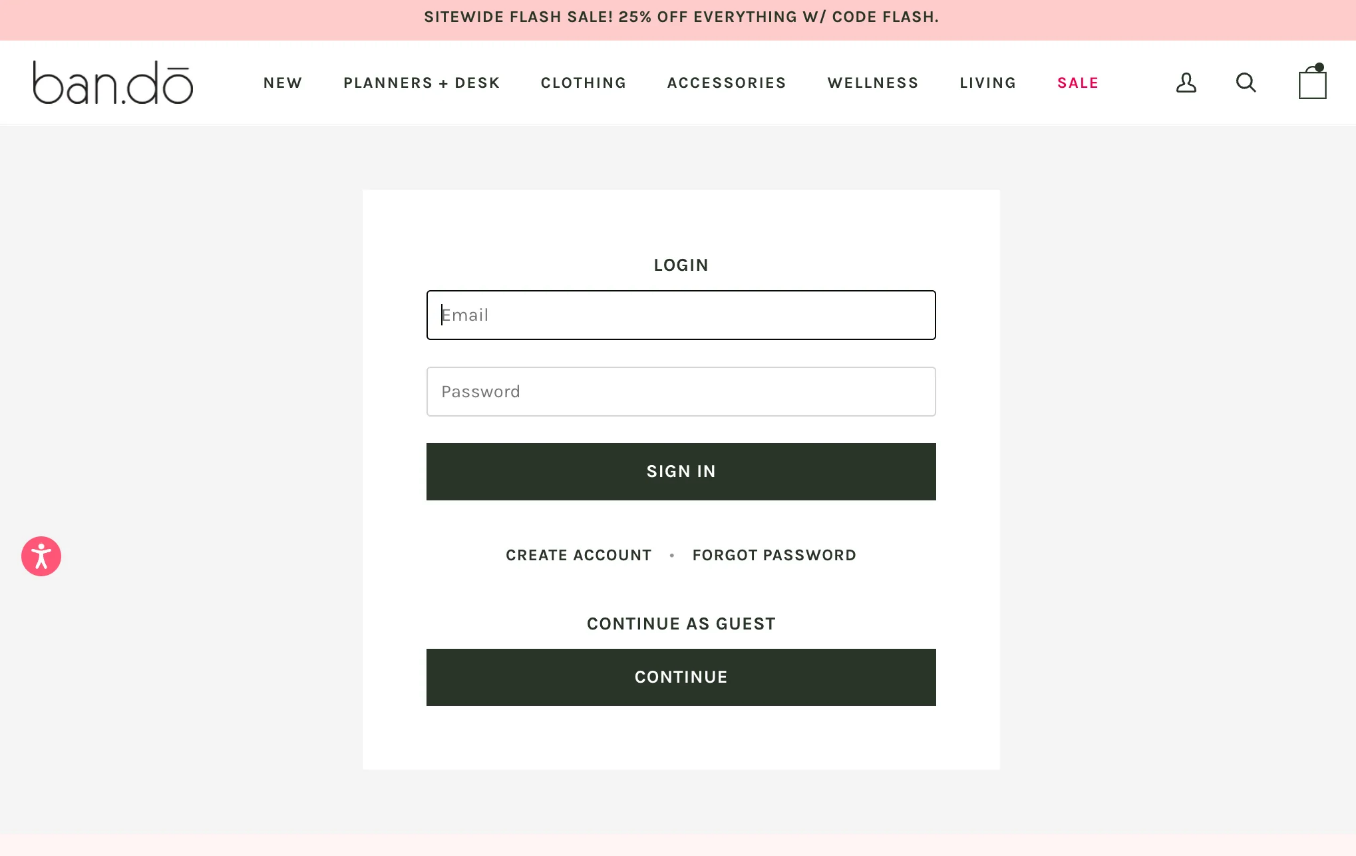tailoring checkout