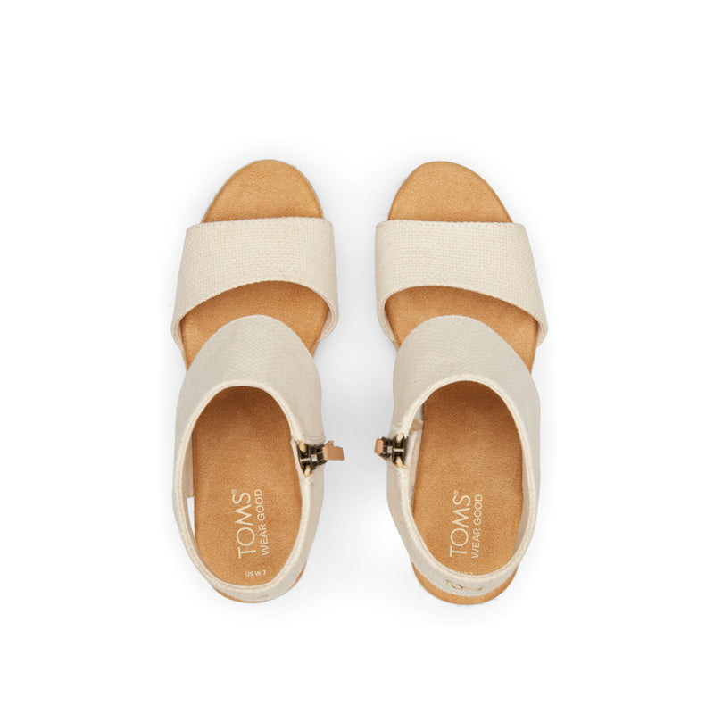 Majorca Rope Natural Platform Sandal Top View