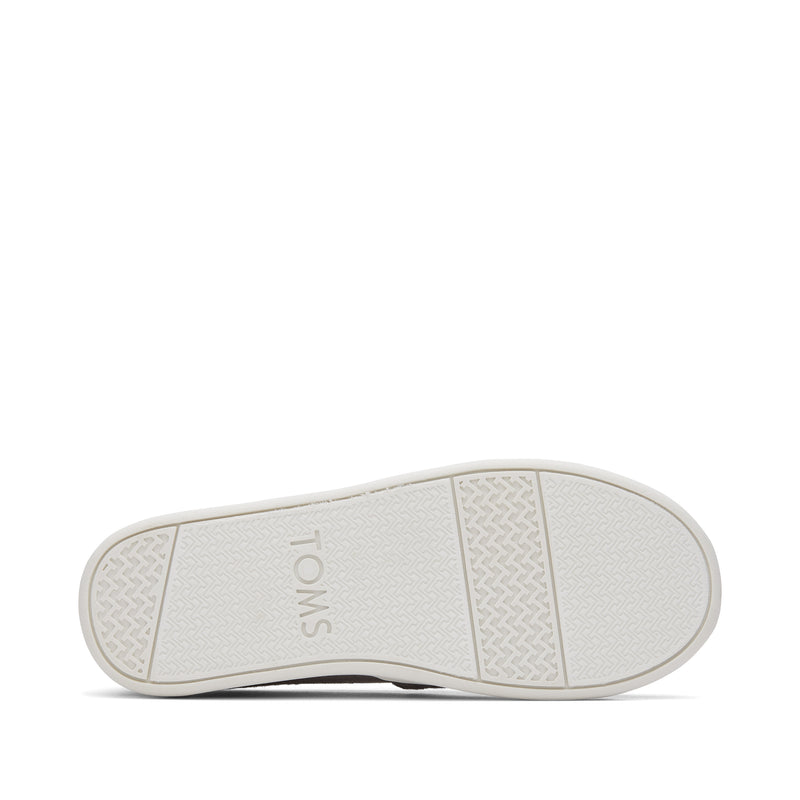 Youth Alpargata Grey Recycled Cotton Kids Shoe Bottom Sole View Youth Alpargata Grey Recycled Cotton Kids Shoe Bottom Sole View