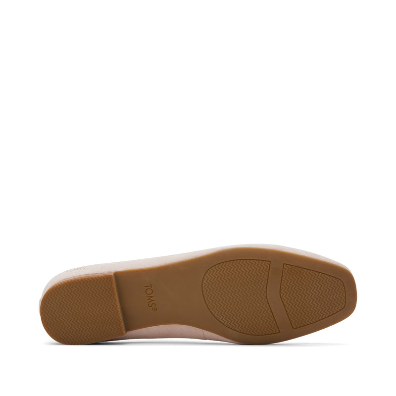 Briella Pink Suede Flat Bottom Sole View Briella Pink Suede Flat Bottom Sole View