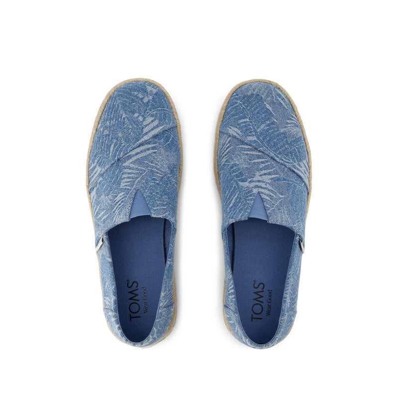 Alpargata Rope 2.0 Espadrille - Faded Sky Tropical Denim Top View Alpargata Rope 2.0 Espadrille - Faded Sky Tropical Denim Top View