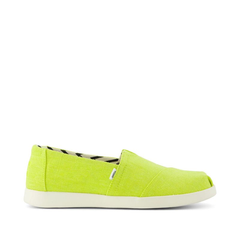 Alpargata Plus - Lime Heritage Canvas Side View Alpargata Plus - Lime Heritage Canvas Side View