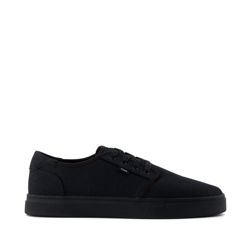 Carlo 2.0 Lace-Up Sneaker - Black and Black Legacy Canvas Side View Carlo 2.0 Lace-Up Sneaker - Black and Black Legacy Canvas Side View