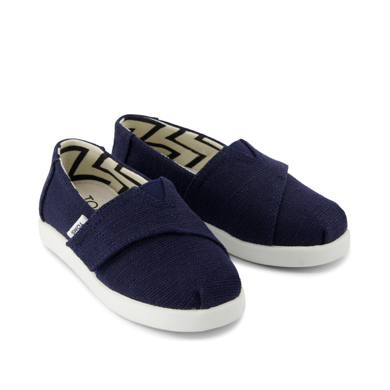 Alpargata Classic Toddler Shoe - Navy Heritage Canvas Front View Alpargata Classic Toddler Shoe - Navy Heritage Canvas Front View