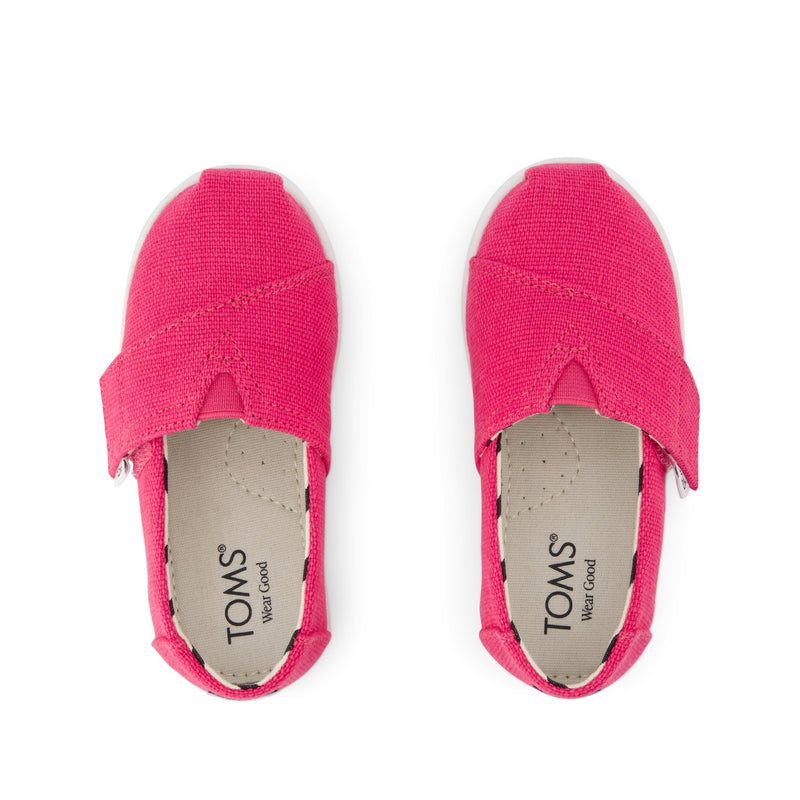 Alpargata Classic Toddler Shoe - Fuchsia Heritage Canvas Top View Alpargata Classic Toddler Shoe - Fuchsia Heritage Canvas Top View