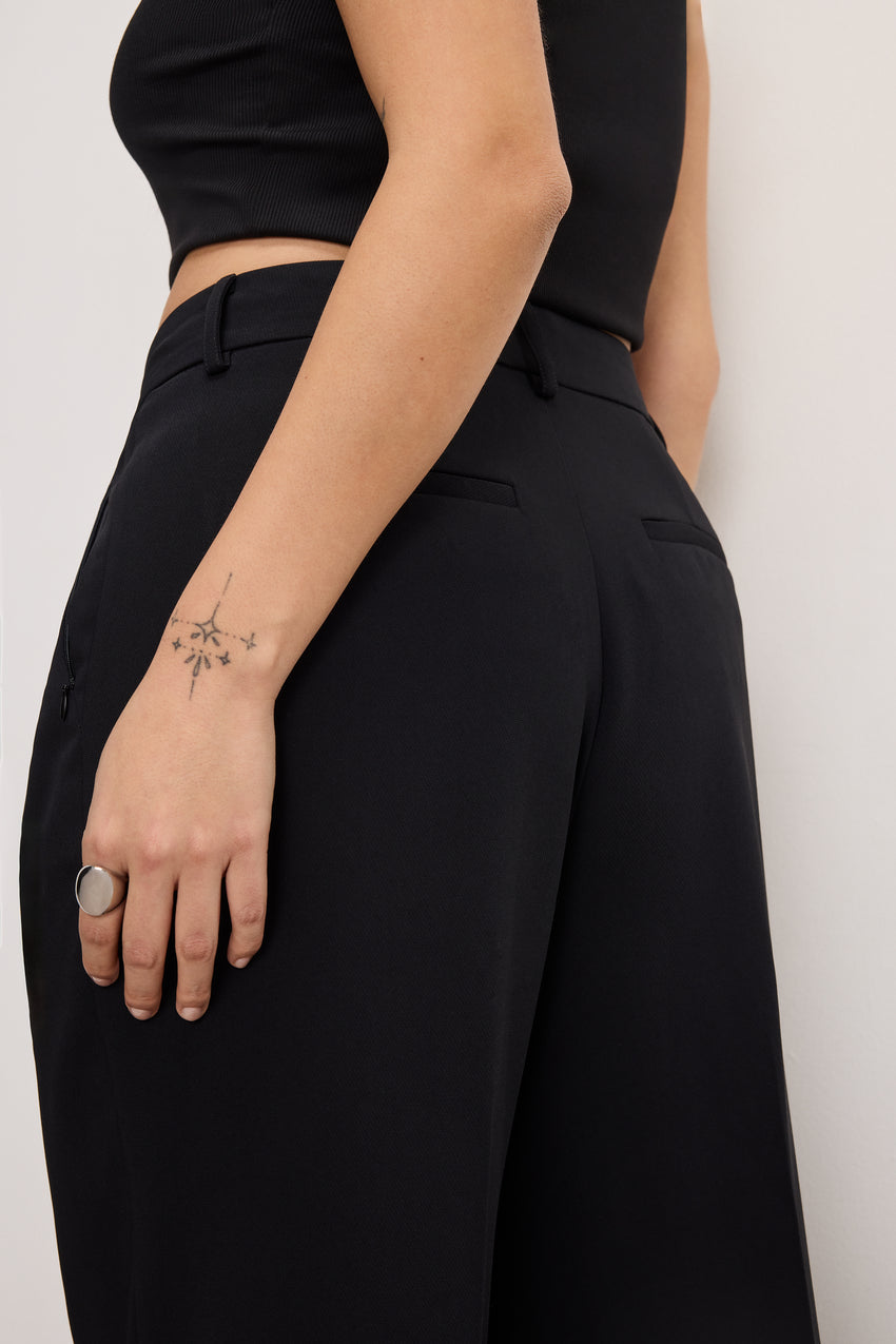 LUXE SUITING TROUSERS | BLACK001 View 4 - 