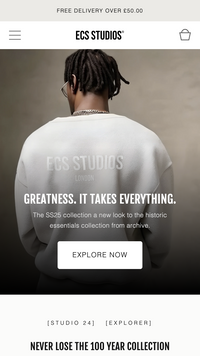 Mobile preview for Carbon in the "Studio" style