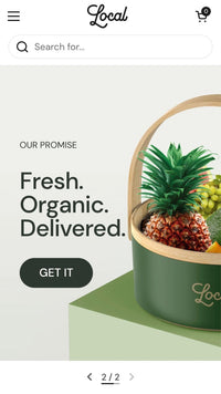 Mobile preview for Local in the "Light" style