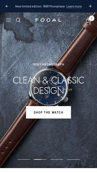 Mobile preview for Focal in the "Quartz" style